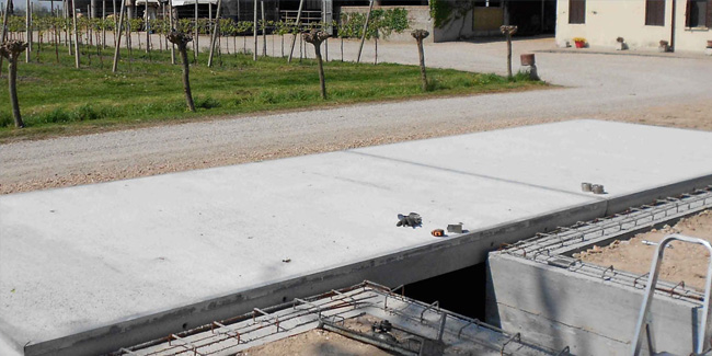 pesa a ponte in cemento